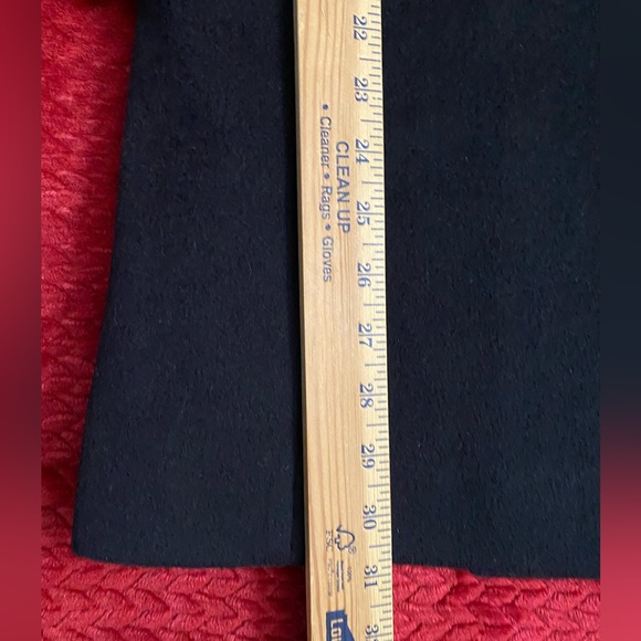 Holly Deb Vintage WOOL Blend Women Coat Black Double Breasted in Military Style - Picture 5 of 16